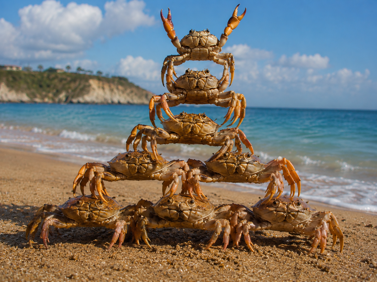 Crab Pyramid Enjoy The Work